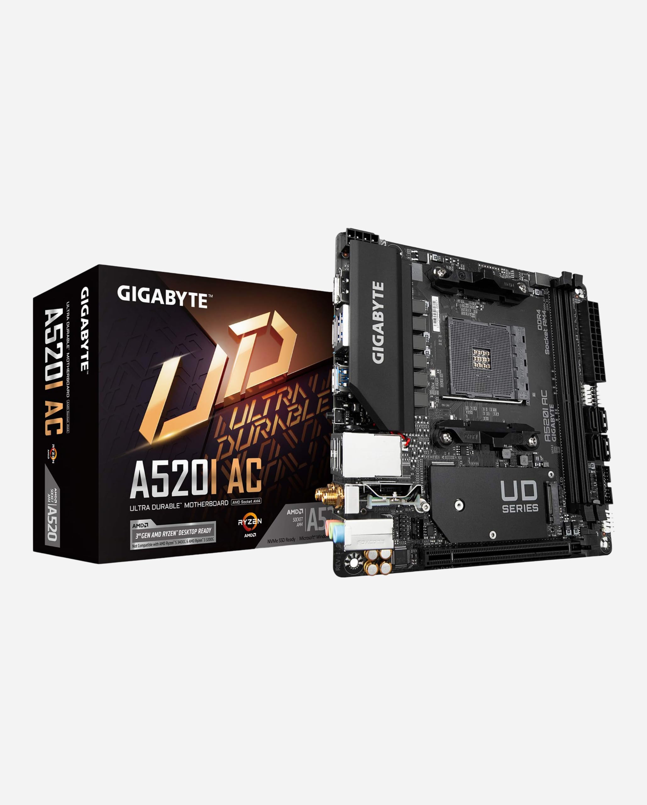 Amazon.com: Gigabyte A520I AC (AMD Ryzen AM4/Mini-ITX/Direct 6