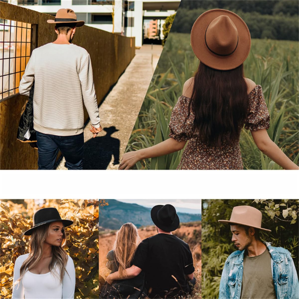 Czarny kapelusz Fedora w stylu brytyjskim dla kobiet i mężczyzn, szerokie rondo, panama, jazzowo-kowbojski kapelusz z dekoracją paska
