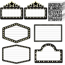 Feifeiya 6 Pack Wedding Bottle Service Sign with Letters Sticker Entrance Props Bridal Party Nightclub Bottle Service Sign with Letters for Nightclub Clubs Weddings PartiesClassic,Black