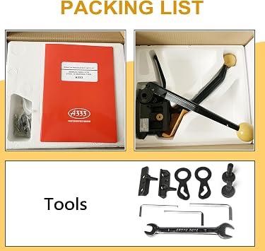 ZONEPACK Steel Strapping Tool Steel Straps Banding Sealless Combination Tool Mental Strapping Bander 1/2Inch to 3/4Inch (13mm -19mm)