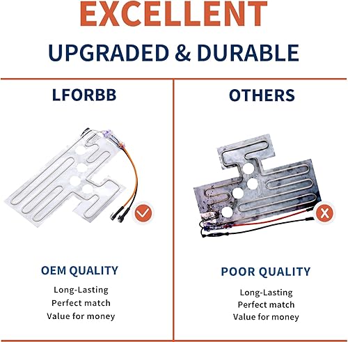 Miniatura 2 de Kit de calentador de garaje para refrigerador 5303918301, calentador de refrigerador de garaje compatible con Kenmore Crosley Westinghouse