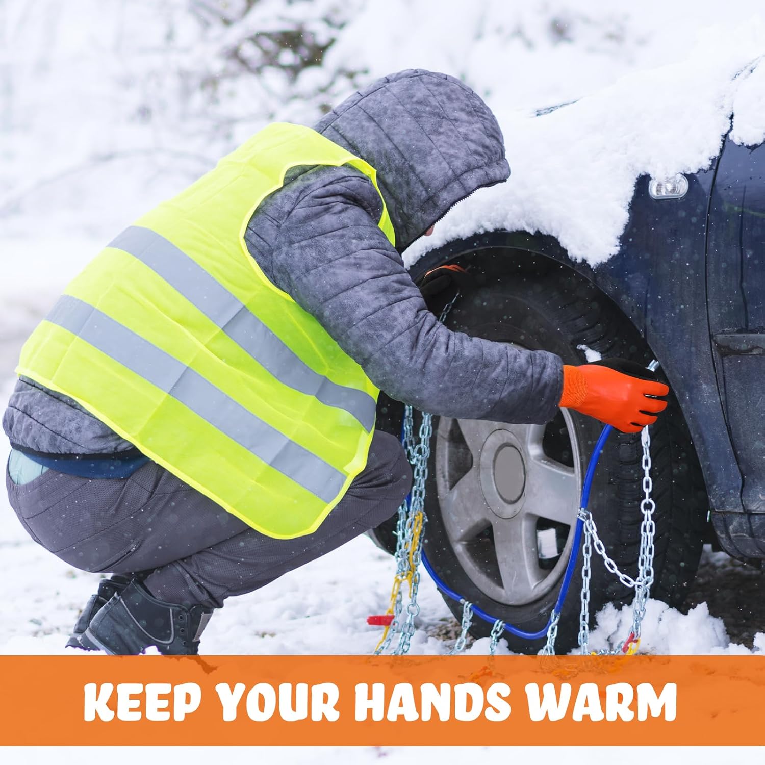 Sintuff 15 Pair Waterproof Gloves for Men Insulated Winter Work with Sandy Grip Freezer Gloves for Men Outdoor Work - Image 5