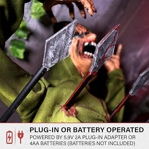 Miniatura 40 de Haunted Hill Farm Caballo mecedor animatrónico de 3.2 pies de altura, animatrónica de Halloween, decoración de película de terror gótica