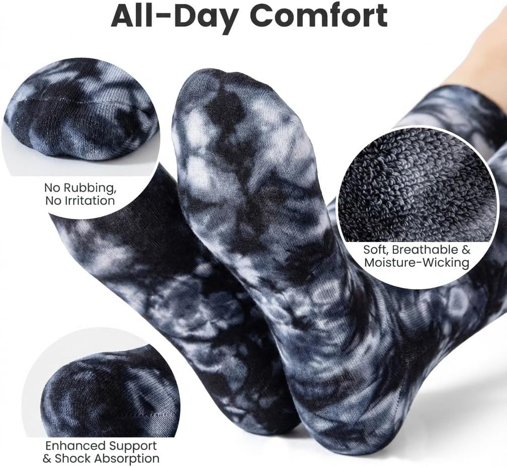 Compression Socks for Women Men 20-30mmHg Knee High 1 Pairs for Running,Athletic All Day Wear