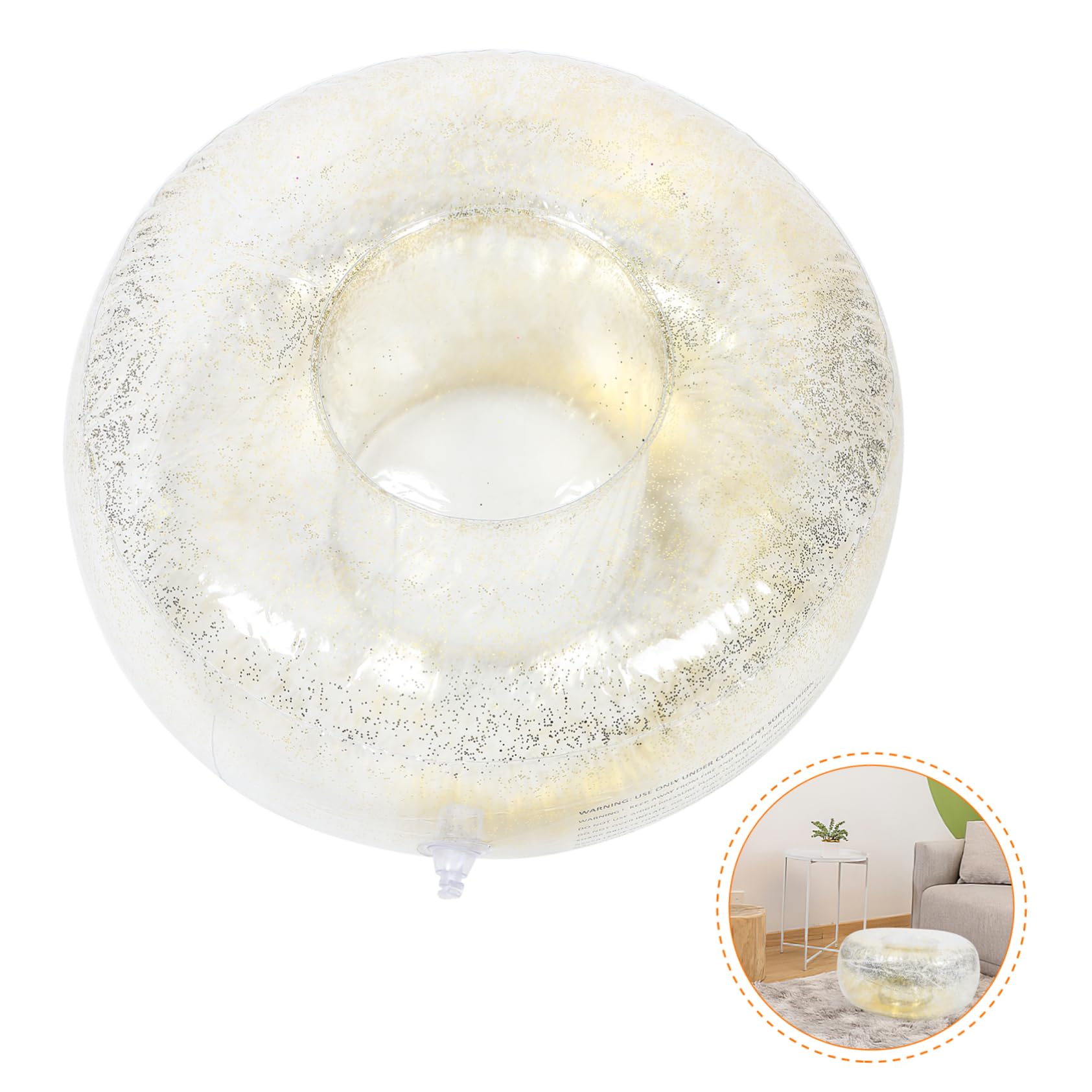 MAGICLULU Inflatable Footstool Portable and Lightweight Inflatable Stool for Home and Outdoor Use Quick Inflate Inflatable Lazy Footrest Cozy Seating for Living Camping Travel