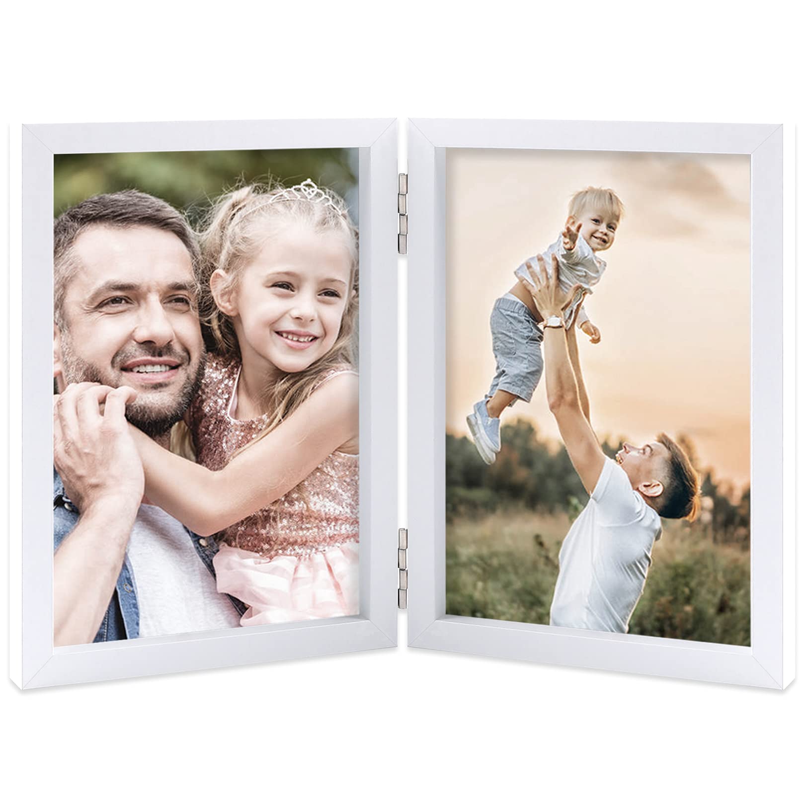 WHITE ALBUM2 フォトフレーム（2013） Amazon.com - 5x7 Double Picture Frames Hinged MDF Wood with Real