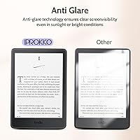 Vista 4 de IPROKKO [Paquete de 2] Protector de pantalla antiluz azul para Kindle de 11.ª generación 2024/2022 de 6 pulgadas, amigable con los ojos, fácil