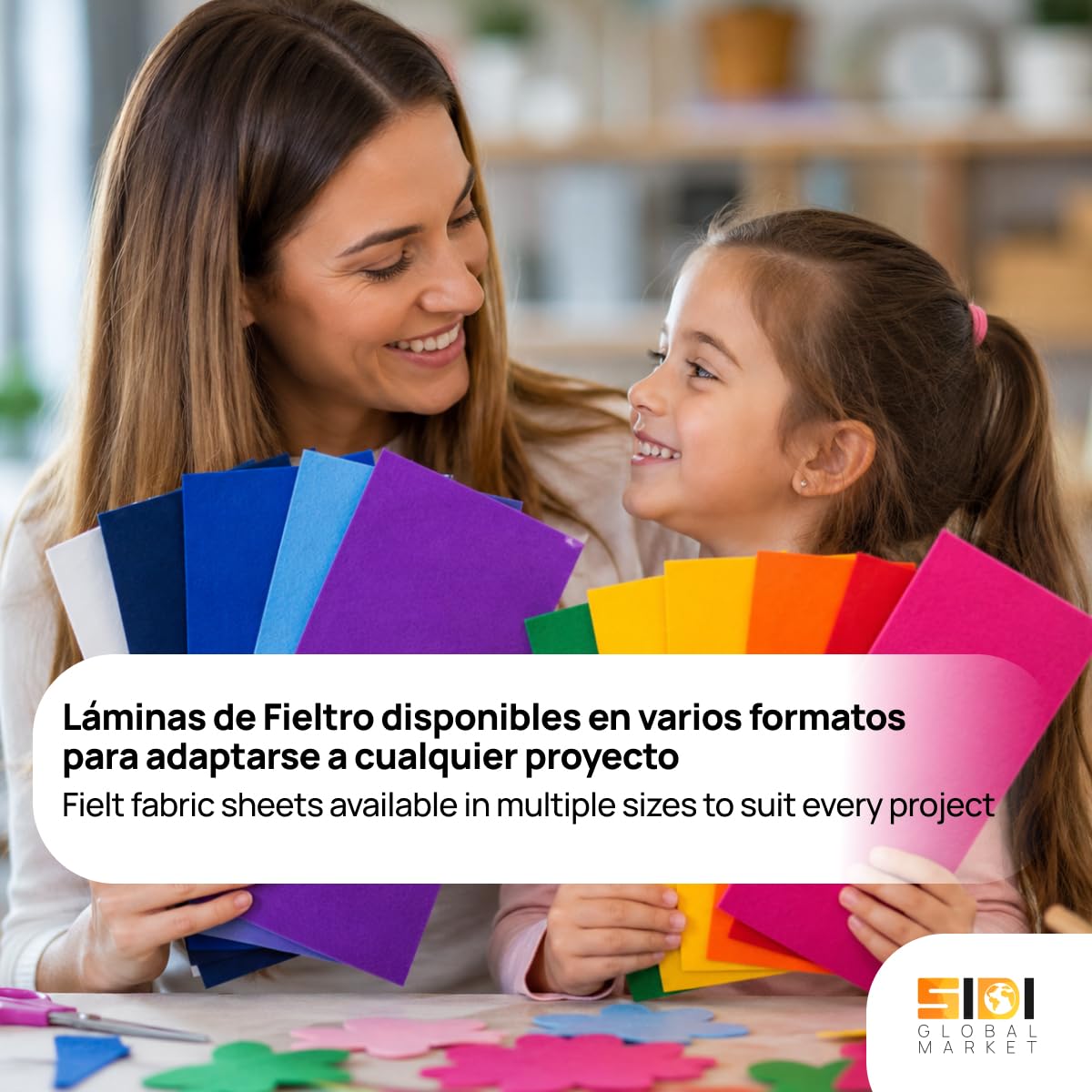 SIDI Fieltro Verde Oscuro 40 Láminas 40x30 Tela Manualidades DIY