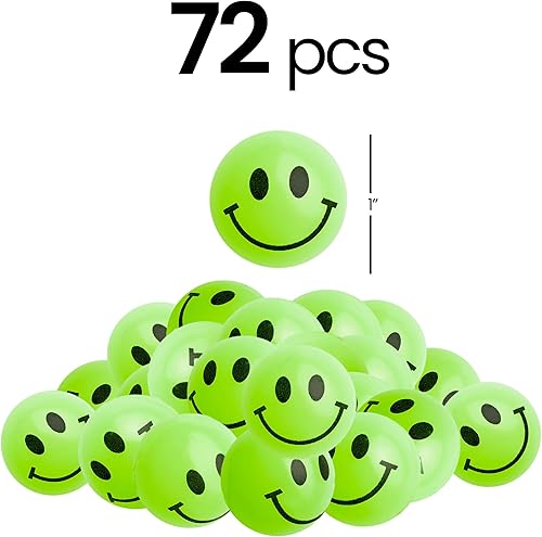 Miniatura 2 de Bolas inflables a granel que brillan en la oscuridad, 72 unidades (1 pulgada  1.063 in) de diámetro, rebote alto, pequeñas bolas de goma para niños,
