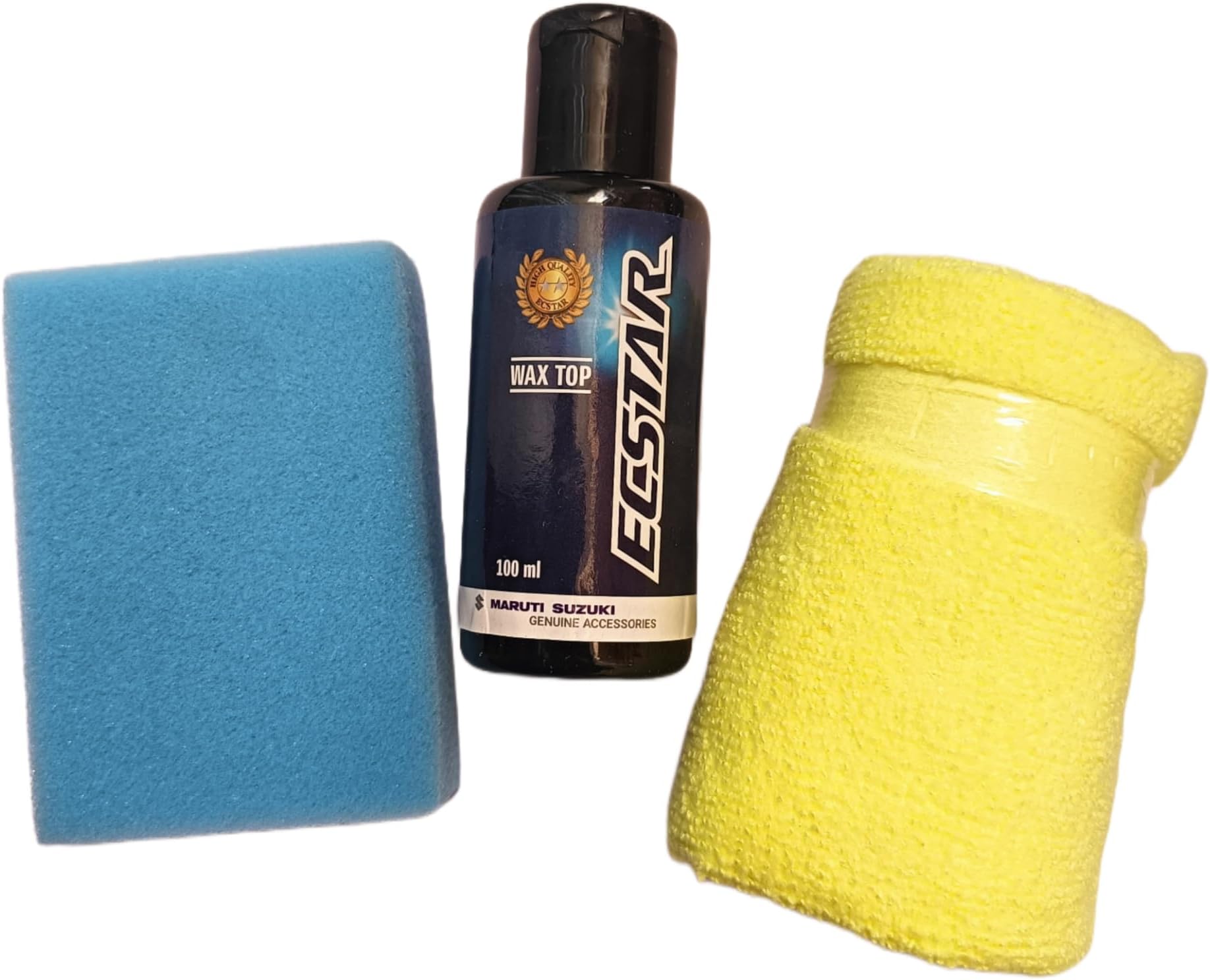Car Accessories, Wax It, Ecstar Wax Kit (100 Ml) Genuine Paint Protection Polish(3 Item), Multicolor