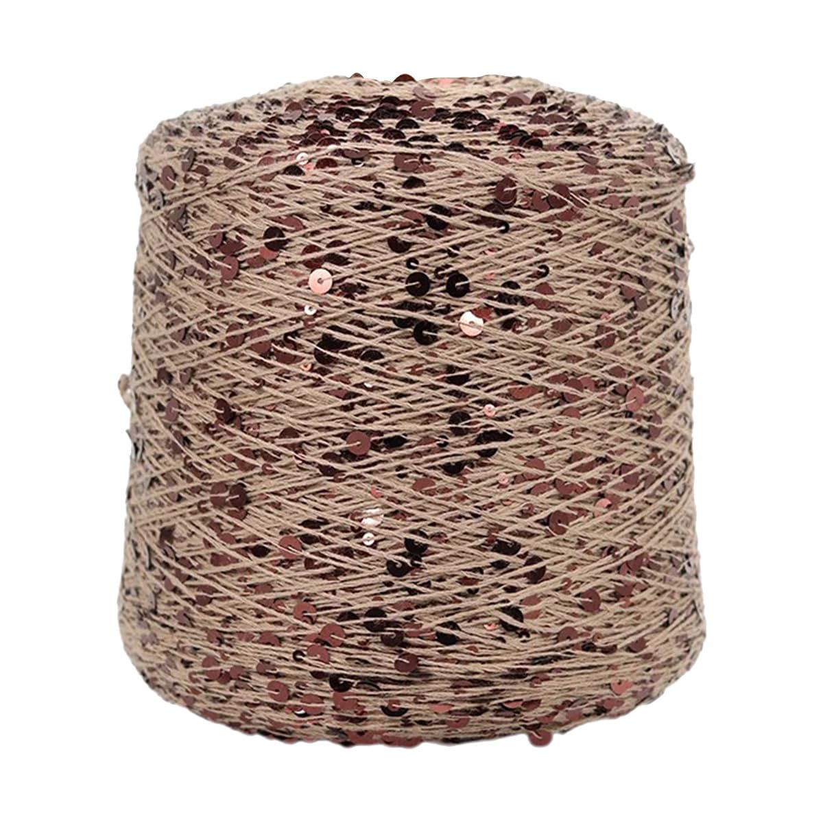 Fil à crocheter scintillant AJ120 de 140 m pour projets de couture créatifs