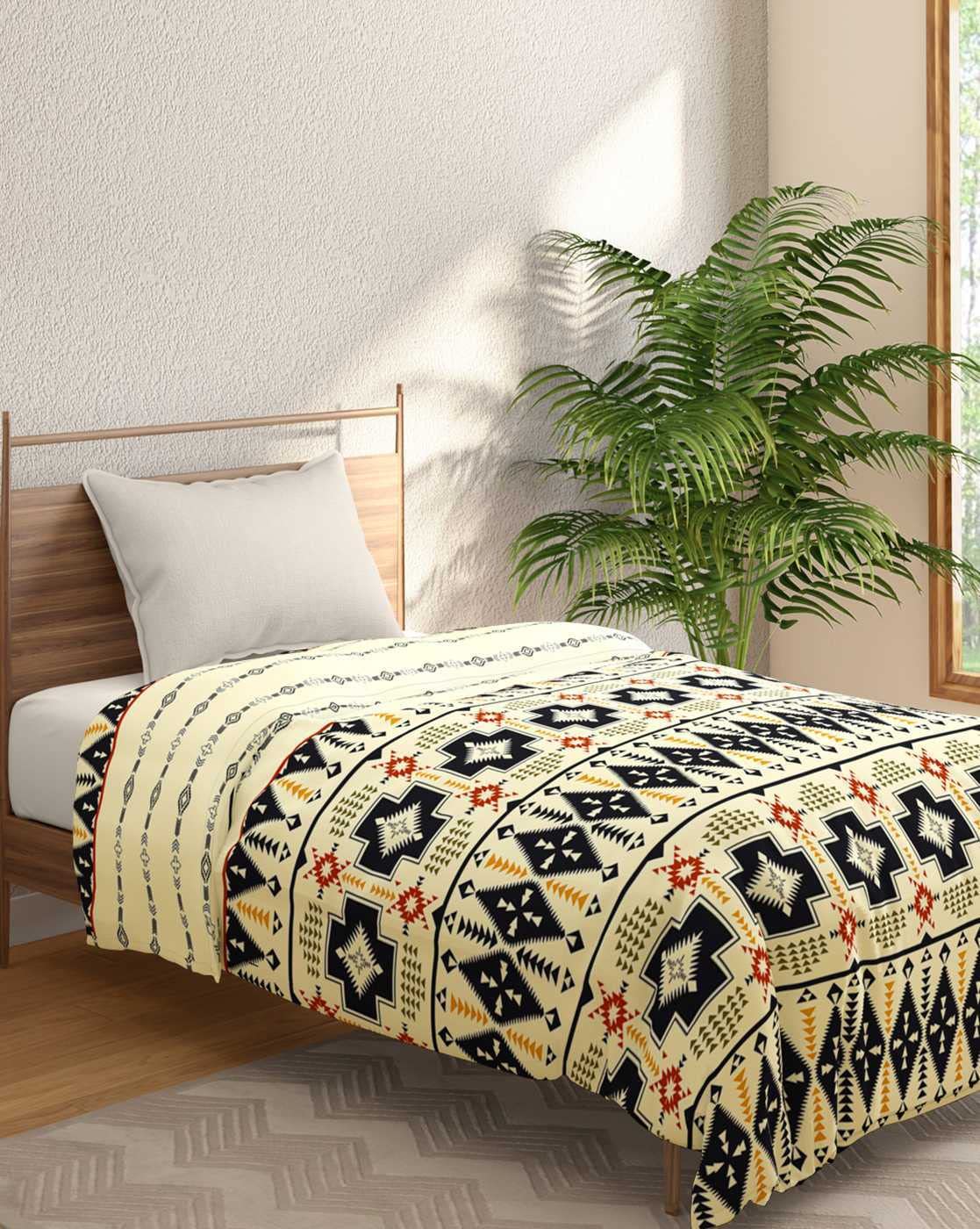 Portico New York Mellow Tribal Print Single Size Comforter/Blanket