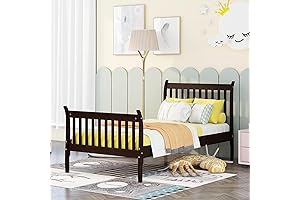 Merax Twin Bed Frames with Headboard for Kids Boys