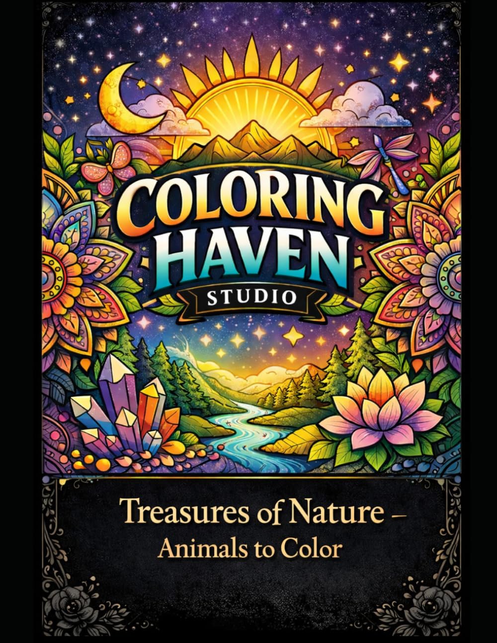 Treasures of Nature – Animal Coloring Book: relaxation, stress relief, mindfulness - Coloring Book for Adults