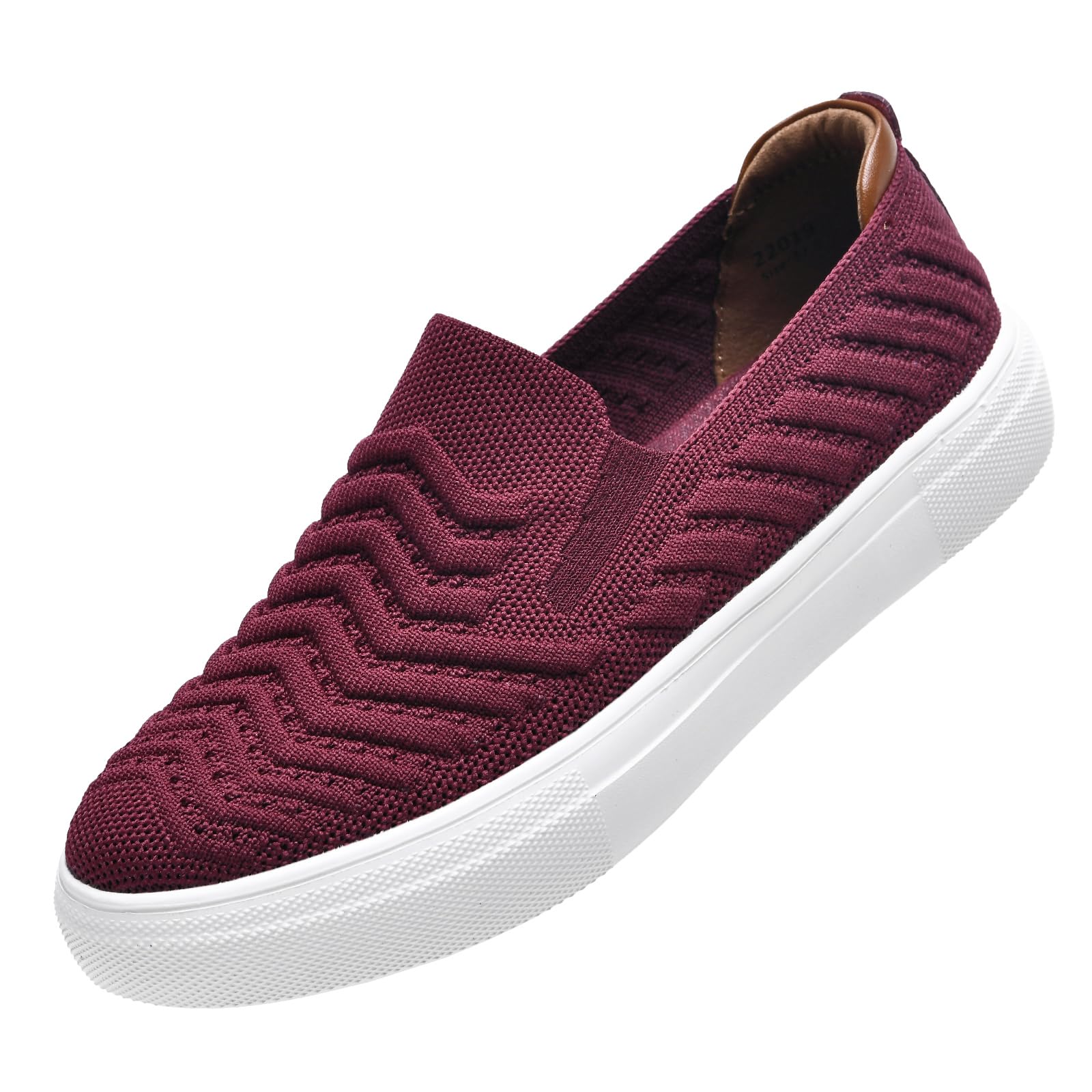 konhill Damen Slip On Sneaker atmungsaktiven Trainers Komfort Sportschuhe leichte Walking Schuhe Fitness Straßenlaufschuhe