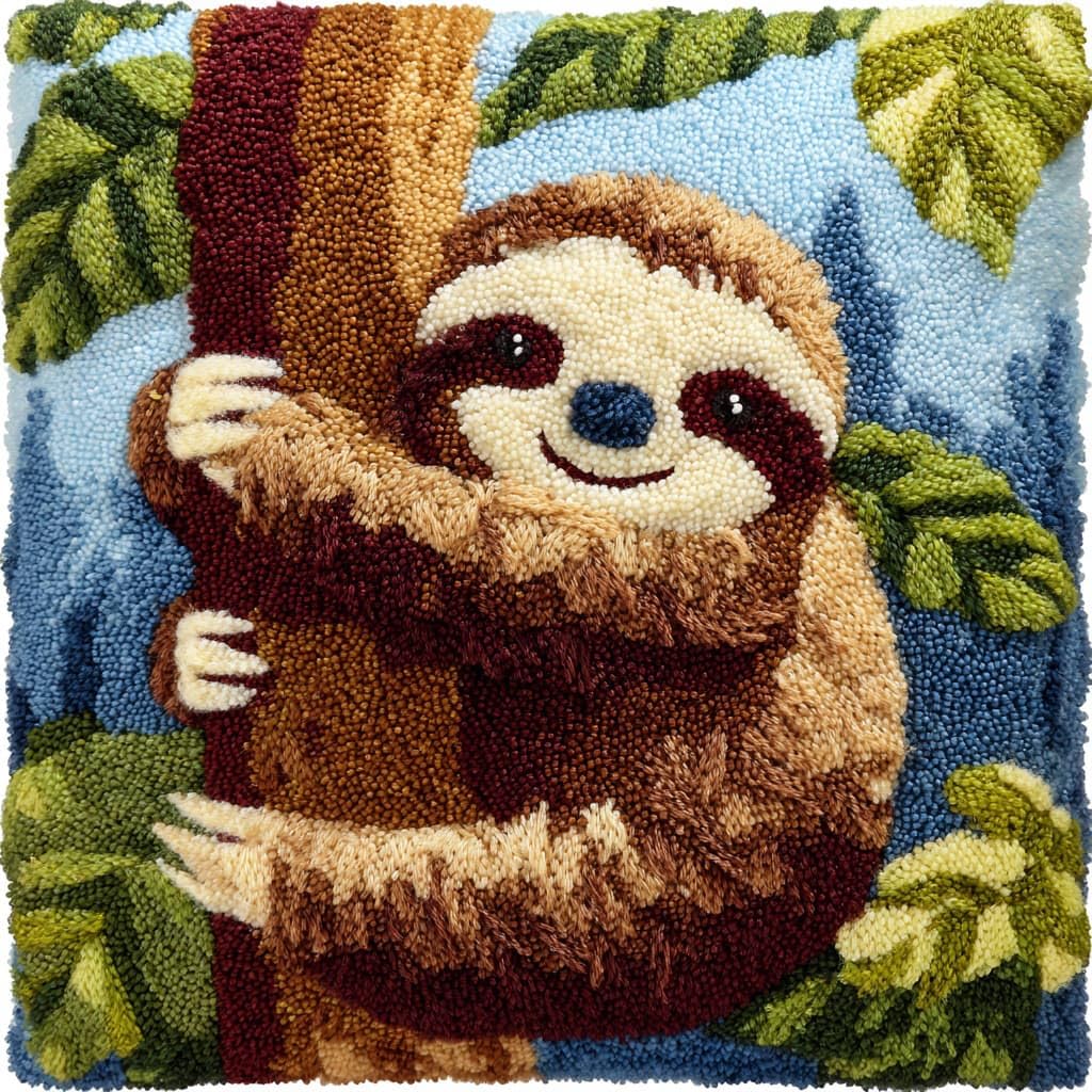 Henypt Latch Hook Kits for Beginners Sloth