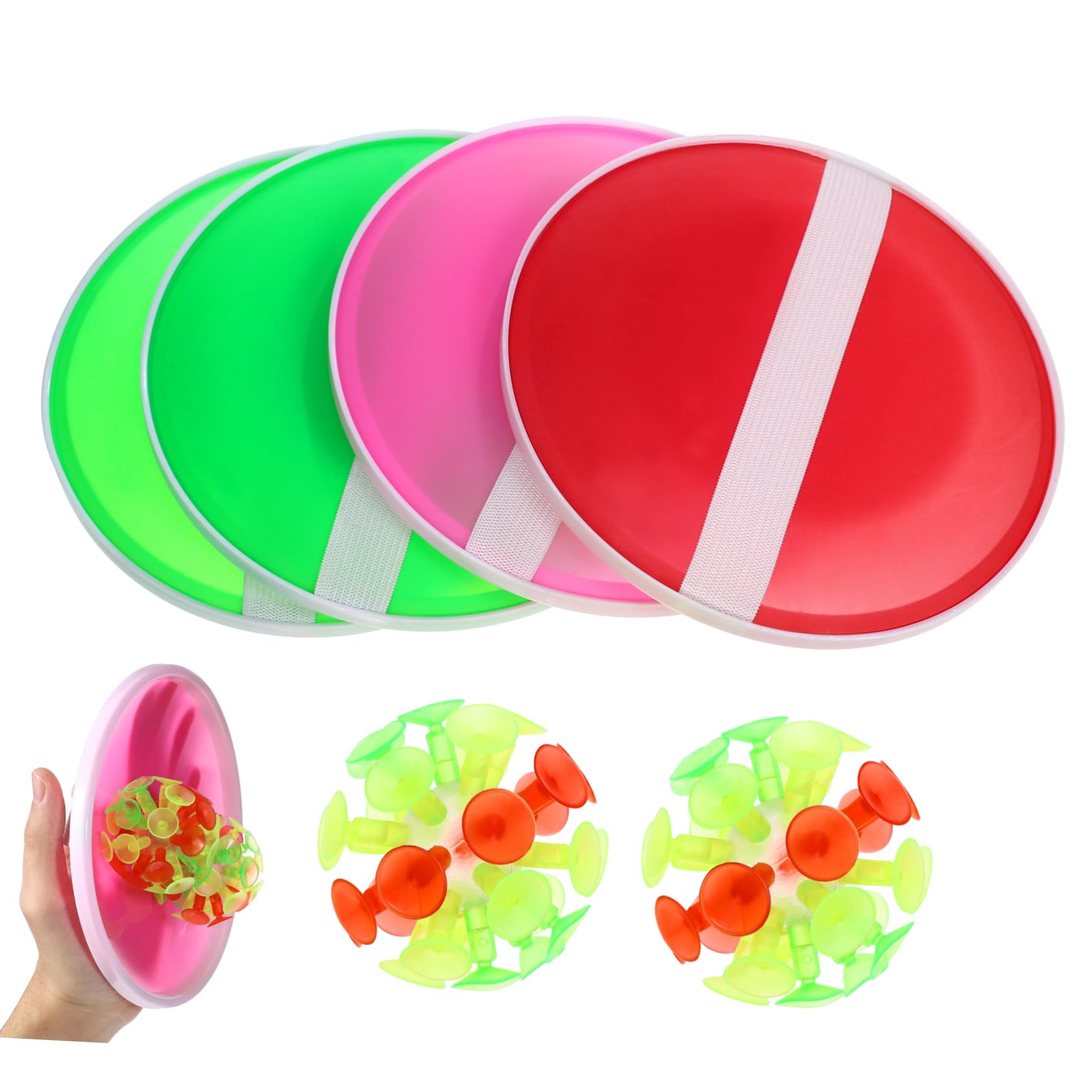 SUPVOX Interactive Suction Cup Ball Toy for Boys and Girls Baby Toy Ball Game for Boys and Girls Random Color