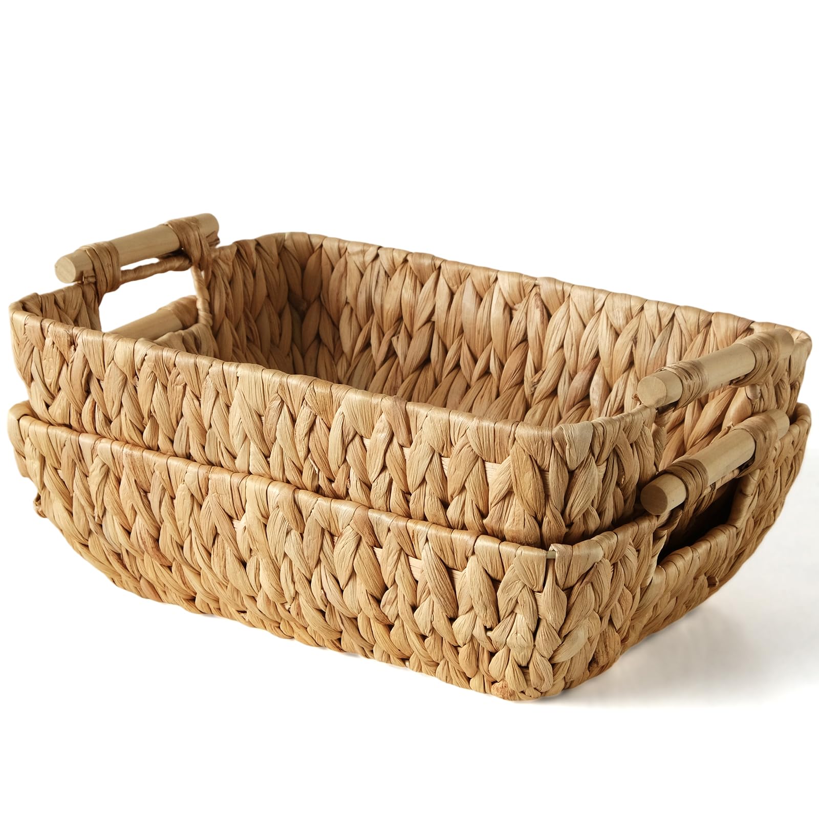 Water Hyacinth Storage Baskets with Handles