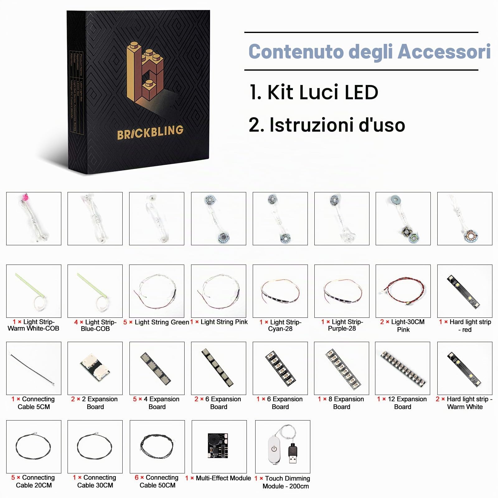Set di luci LED con interruttore dimmer touch compatibile con Lego 10366 Tropical Aquarium (nessun modello), set di illuminazione decorativa compatibile con Lego Tropical Aquarium giocattoli creativi