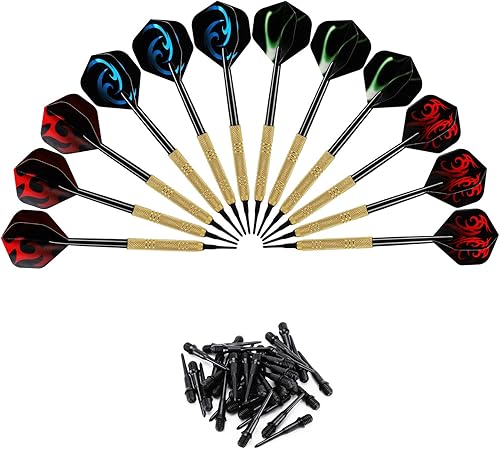 Miniatura 9 de Accmor 12 Pcs Darts Plastic Tip, Soft Tip Darts Set, 14g Plastic Tipped Dart, Attach Extra 36 Black 2BA Replacement Tips, Soft Tip Darts for
