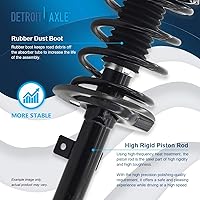 Vista 280 de Detroit Axle - Kit de suspensión delantera de 10 piezas para Chevy Aveo Aveo5 Pontiac G3 Wave 2 Ready Struts Assembly 2 Enlaces de barra