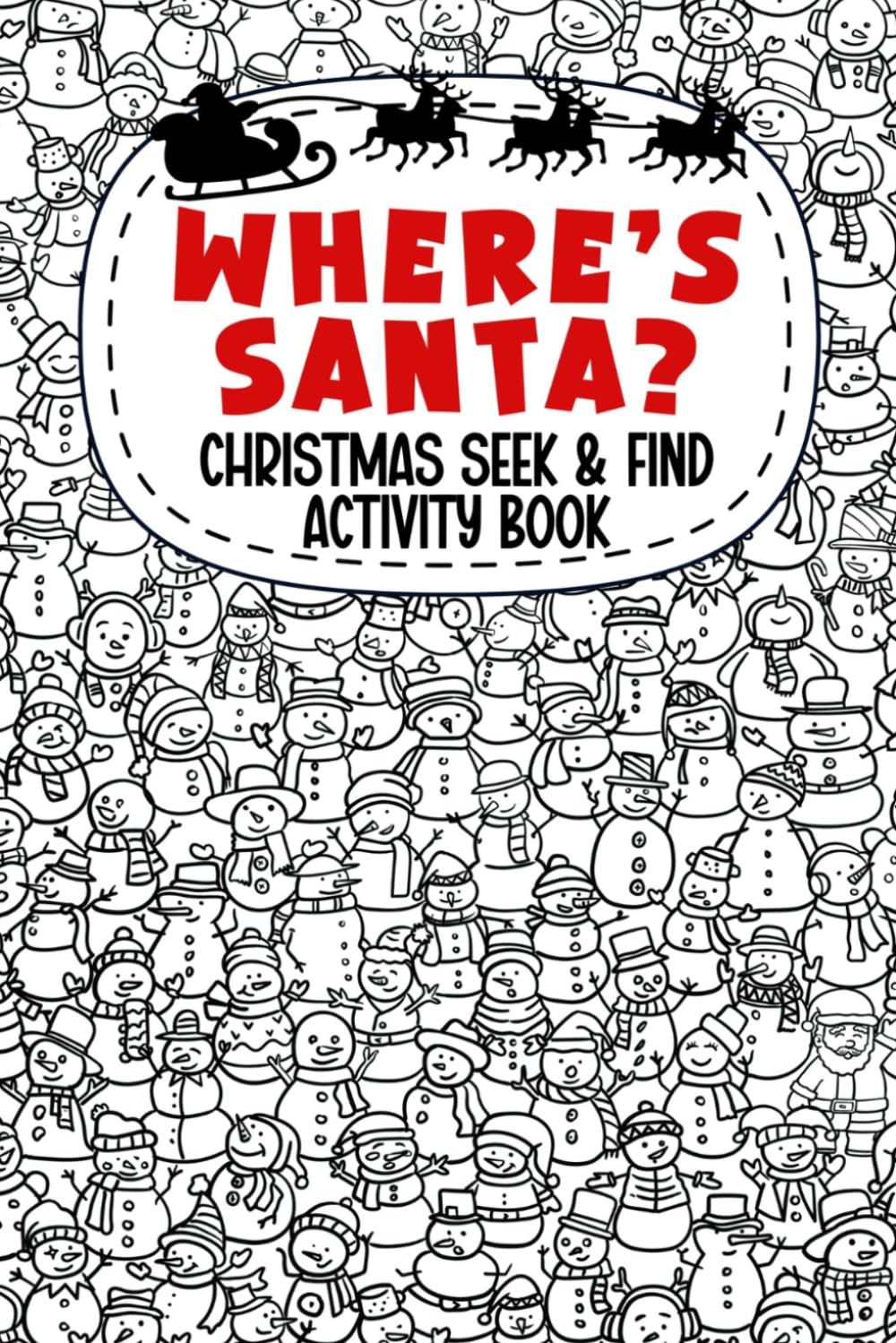 Stocking Stuffers for Kids: Where’s Santa? Christmas Seek & Find Activity Book