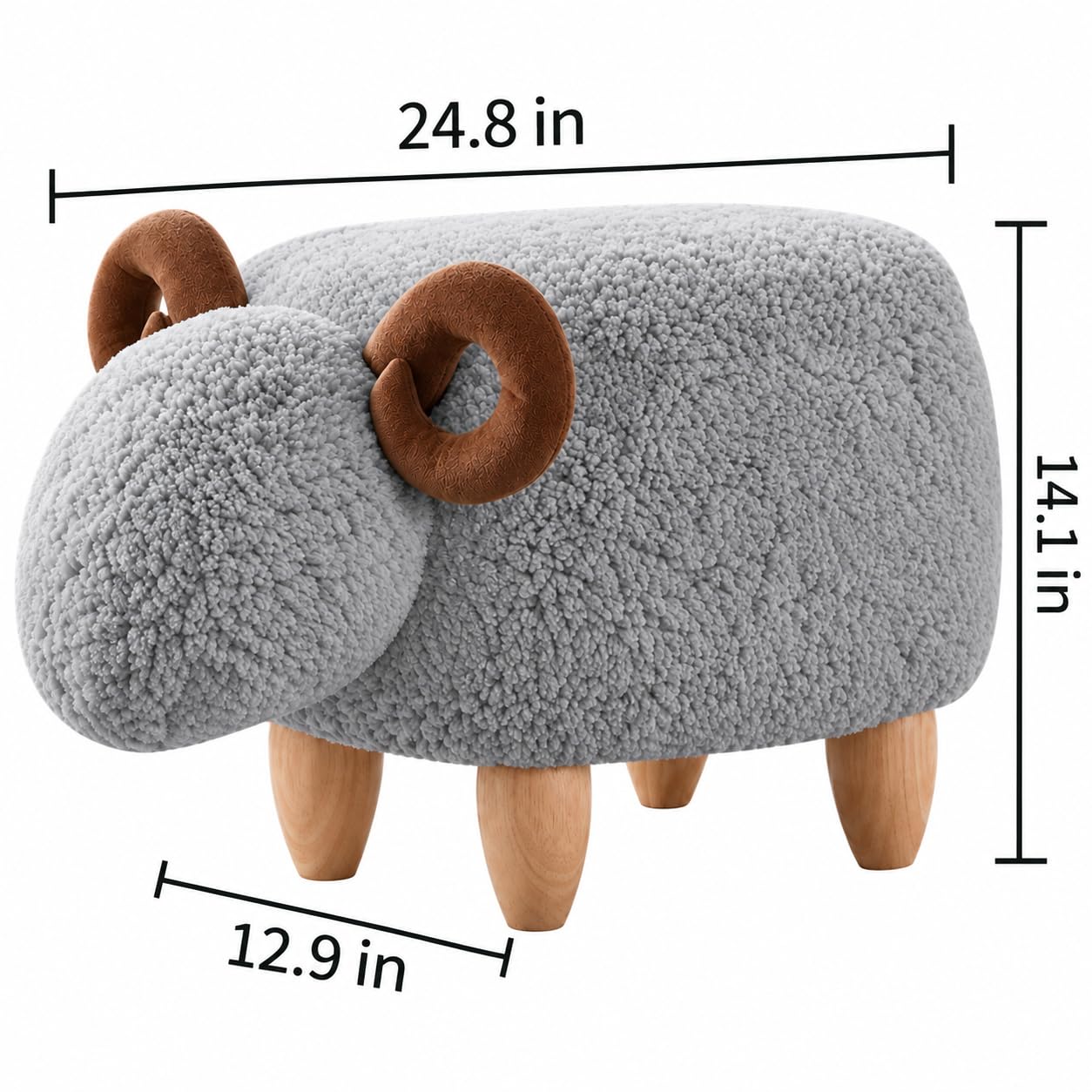 Amazon.com: WAYUTO Animal Footstool Upholstered Ottoman Bench