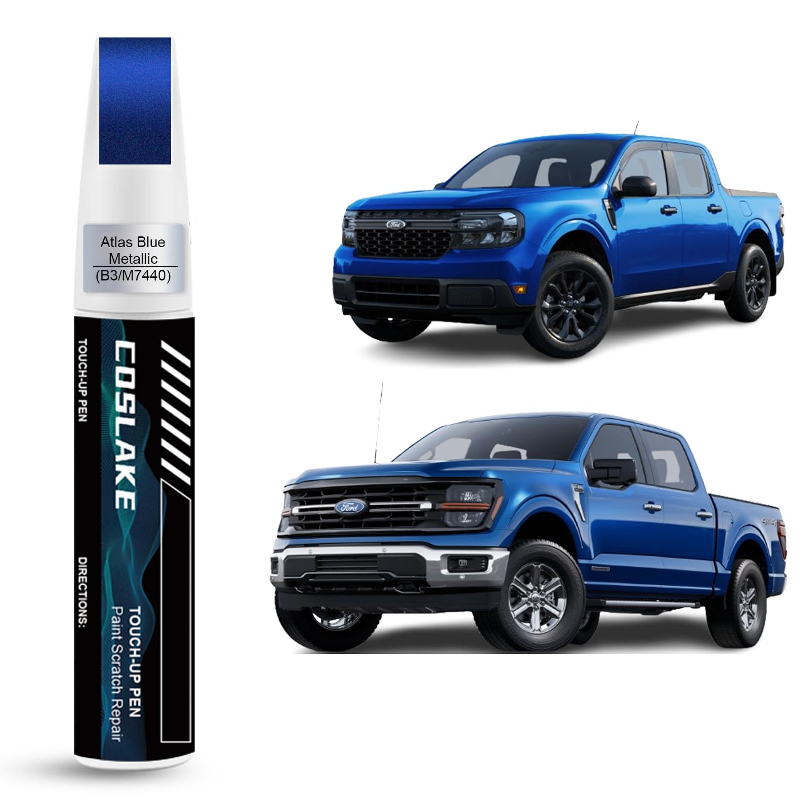 COSLAKE Car Touch Up Paint &ndash; Atlas Blue Metallic for Ford