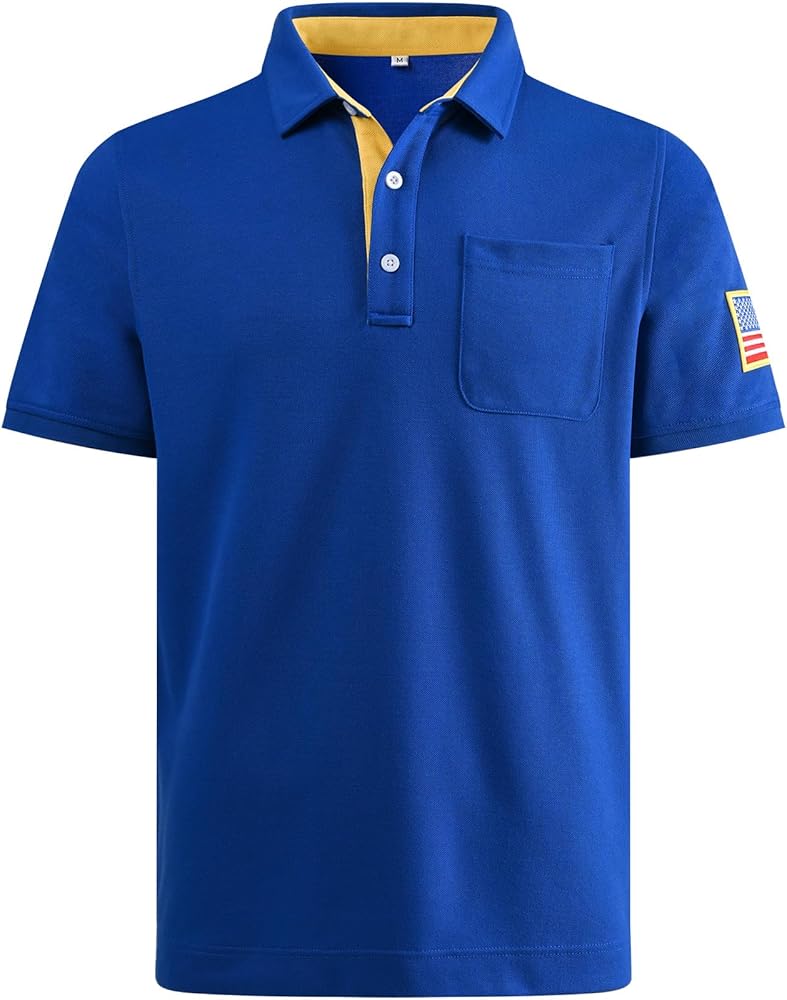 MUSCLEOUBA Men's Tactical Polo Shirts Outdoor Performance Dry Fit MUSCLEOUBA Men's Tactical Polo Shirts Outdoor Performance Dry Fit