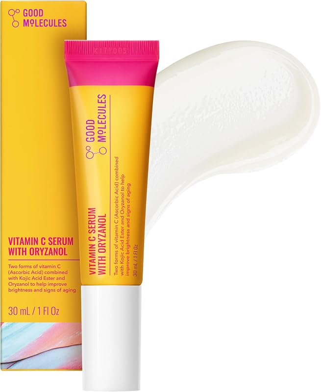 Vitamin C Serum with Oryzanol, Brightening Serum, 1 fl oz | Two forms of vitamin C with kojic acid ester to improve the look of brightness and signs of aging.