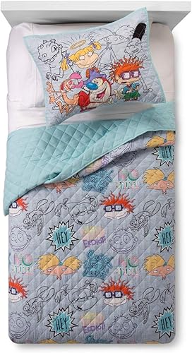 Nickelodeon - Juego de edredón para niños pequeños (individual/matrimonial)