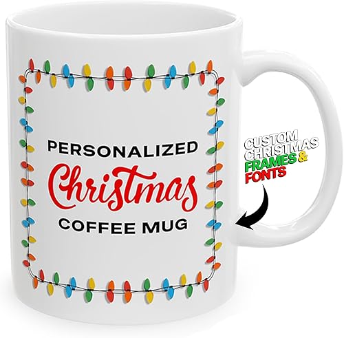 Miniatura 18 de Taza de café personalizada – Taza de cerámica personalizada con foto, texto o logotipo, taza de té Taza personalizada con imagen o mensaje Idea