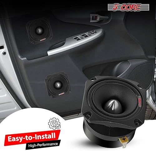 Miniatura 7 de 5 CORE Tweeters Altavoces Audio Coche Par 600W Pico Combinado 4 Ohm 3.5 Pulgadas Aluminio Super Bullet Tuiters para Sonido para Carro - TW BLT 150