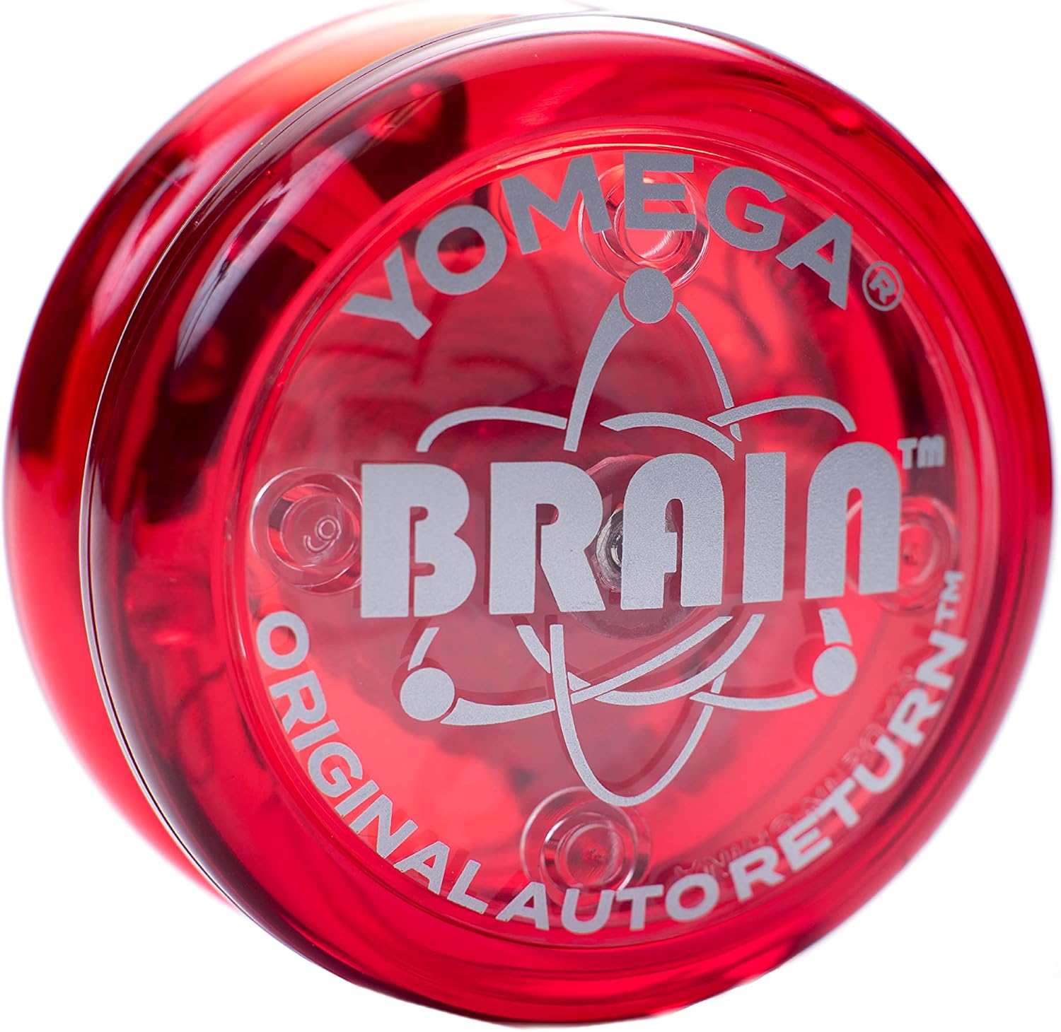 Yomega 2 Legendary Spinners The Original Yoyo with A Brain and Fireball Transaxle Yo-Yo for All Level String Trick Play +5 Extra Strings (Fireball Black-Brain Red)
