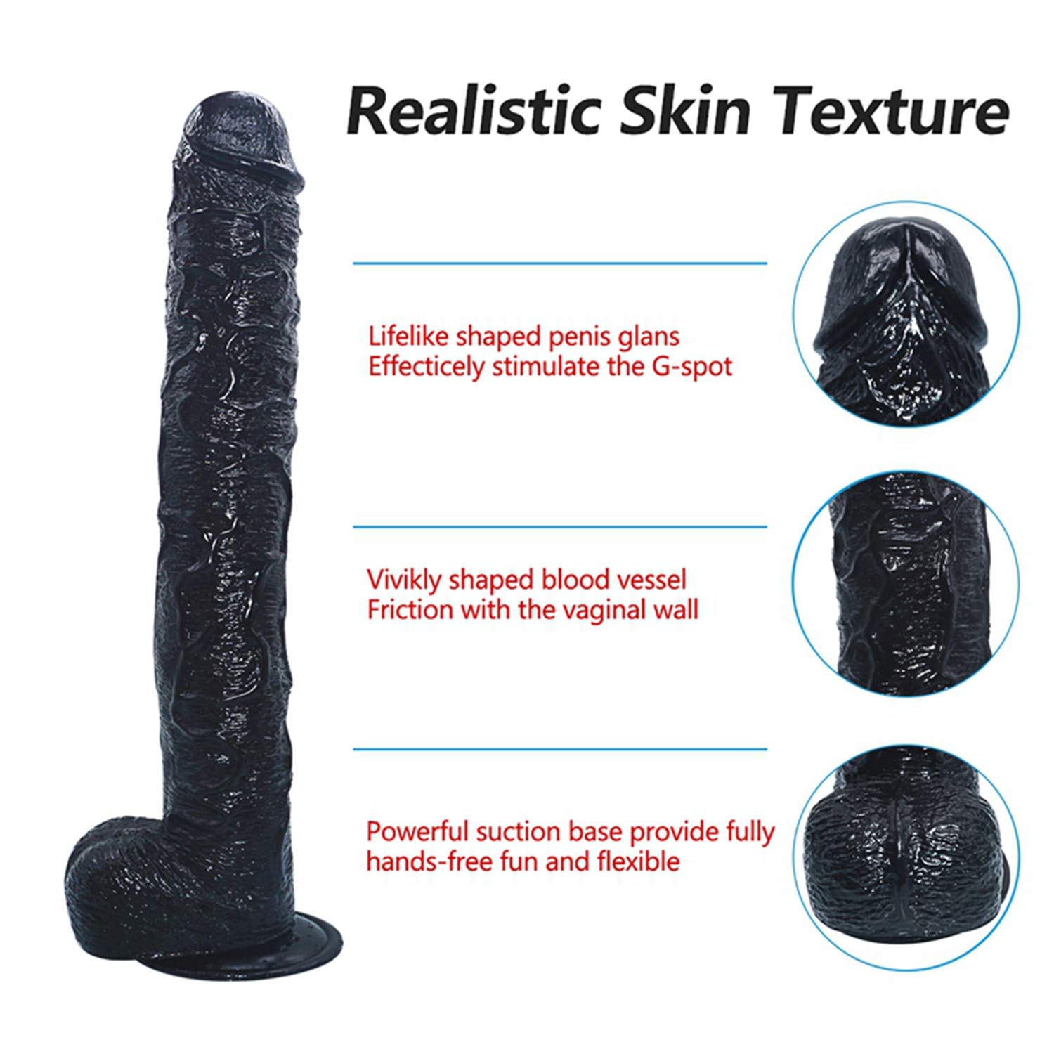 XXL Große Realistischer Riesen Dildo 43cm Analplug Penis Analdildo Butt  Plug Extra Langer Dildo Mit Saugnapf Masturbations Stimulator Penis  Sexspielzeug Extrem Für Männer Und Frauen,Black : Amazon.de: Drogerie &  Körperpflege