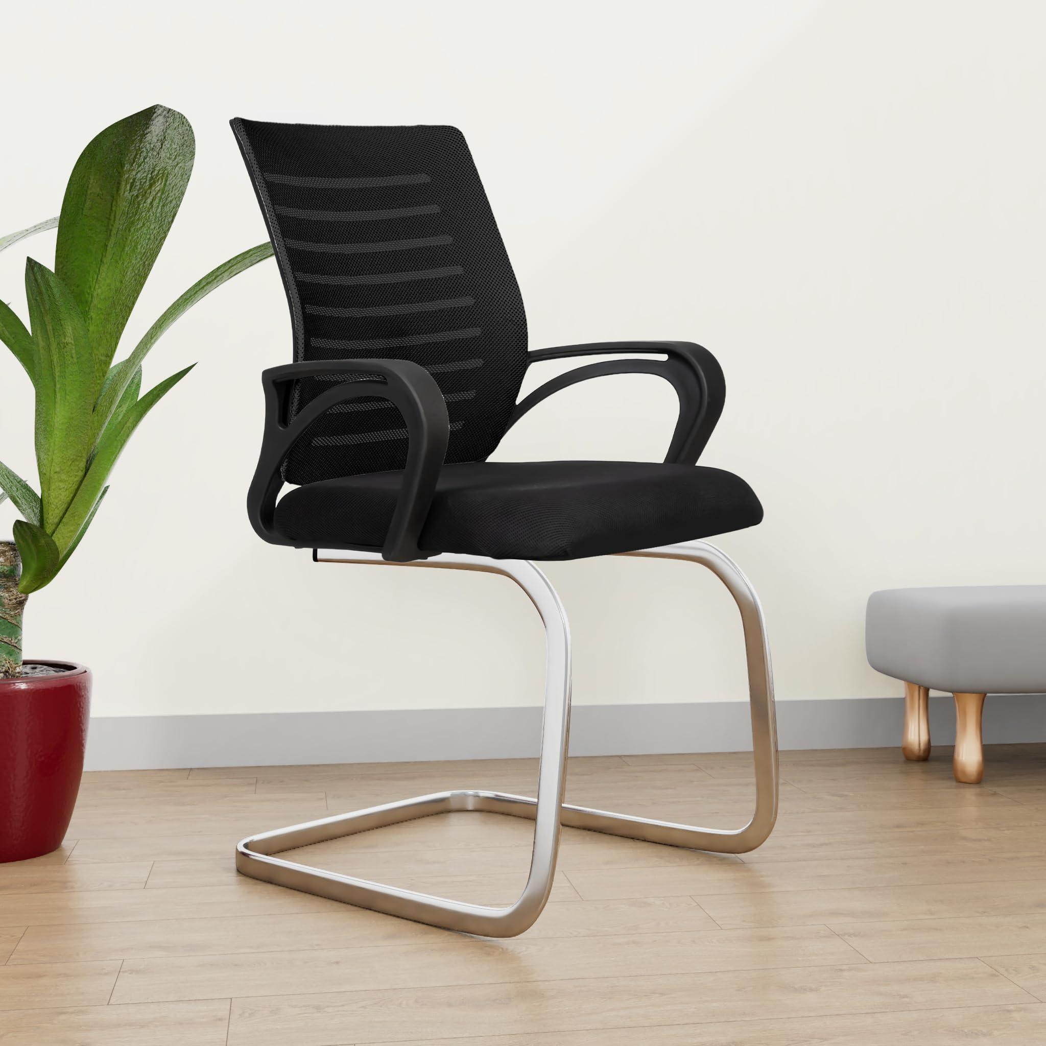 ROSE® Elite | 3 Years Brand Warranty | Ergonomic Office Chair, Study, WFH, Revolving, Rolling, Desk, Task, Laptop, Student Chair (Black, Elite MB Visitor)