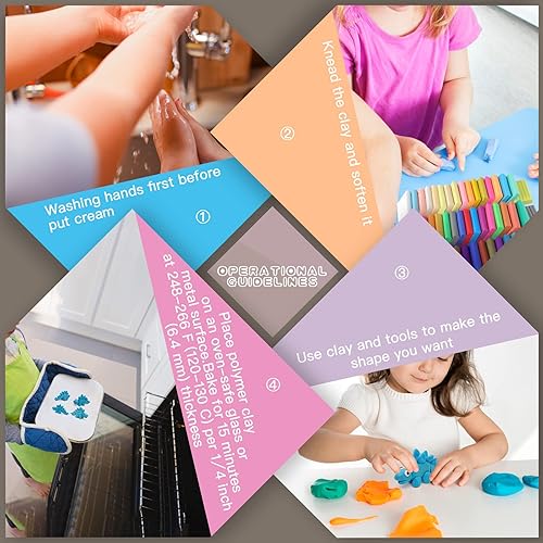 Miniatura 22 de Kits de arcilla polimérica de 50 colores, arcilla de modelado de Navidad para niños, molde de bricolaje, horno, arcilla con caja de almacenamiento