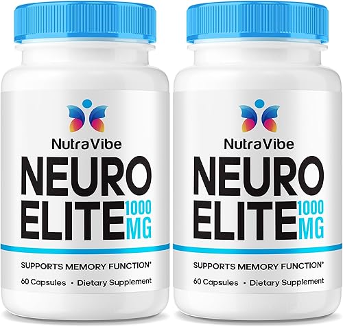 Neuro Elite (2 unidades) - La fórmula natural de apoyo de memoria con una mezcla limpia y potente para apoyar el enfoque nítido, la claridad, la