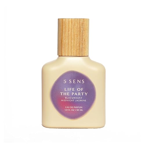5 SENS Life of the Party Eau de Parfum (1.0 fl oz) Fragancia fina limpia y duradera Floral afrutado con grosella negra, flor de melocotón,