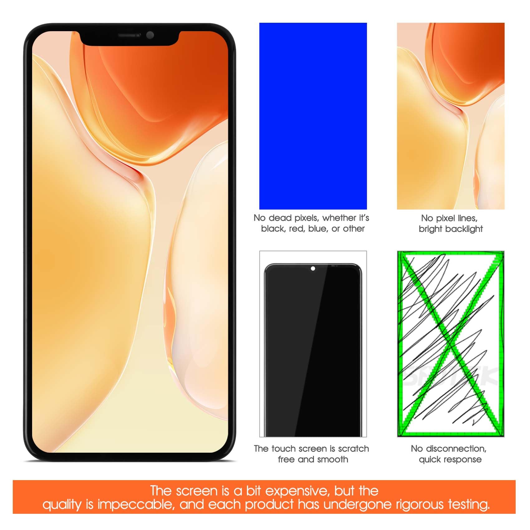 Écran LCD In Cell ZY Pour IPhone 11 Pro Max (A2161/A2218/A2220) – Neuf – Générique
