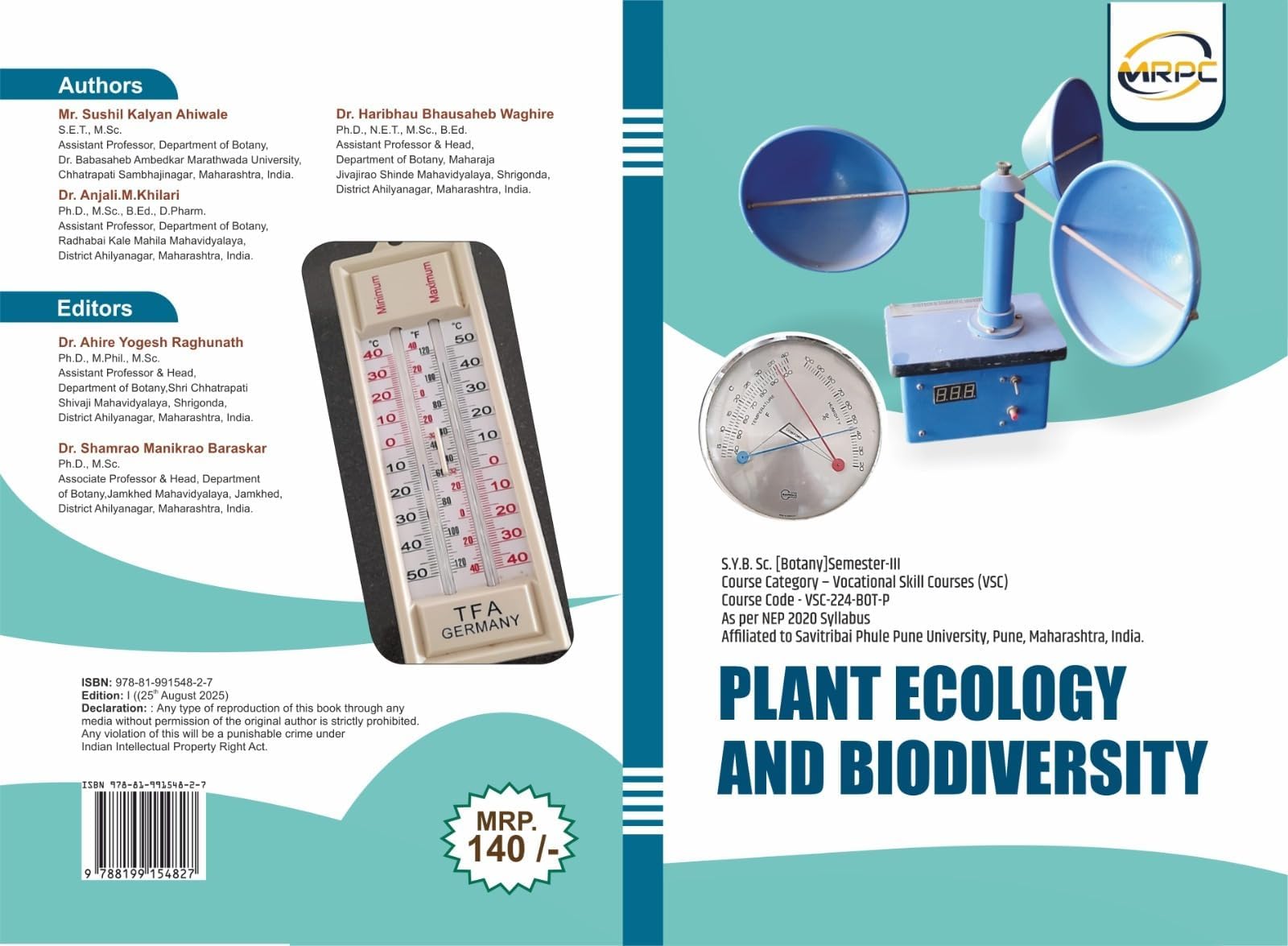 PLANT ECOLOGY AND BIODIVERSITY