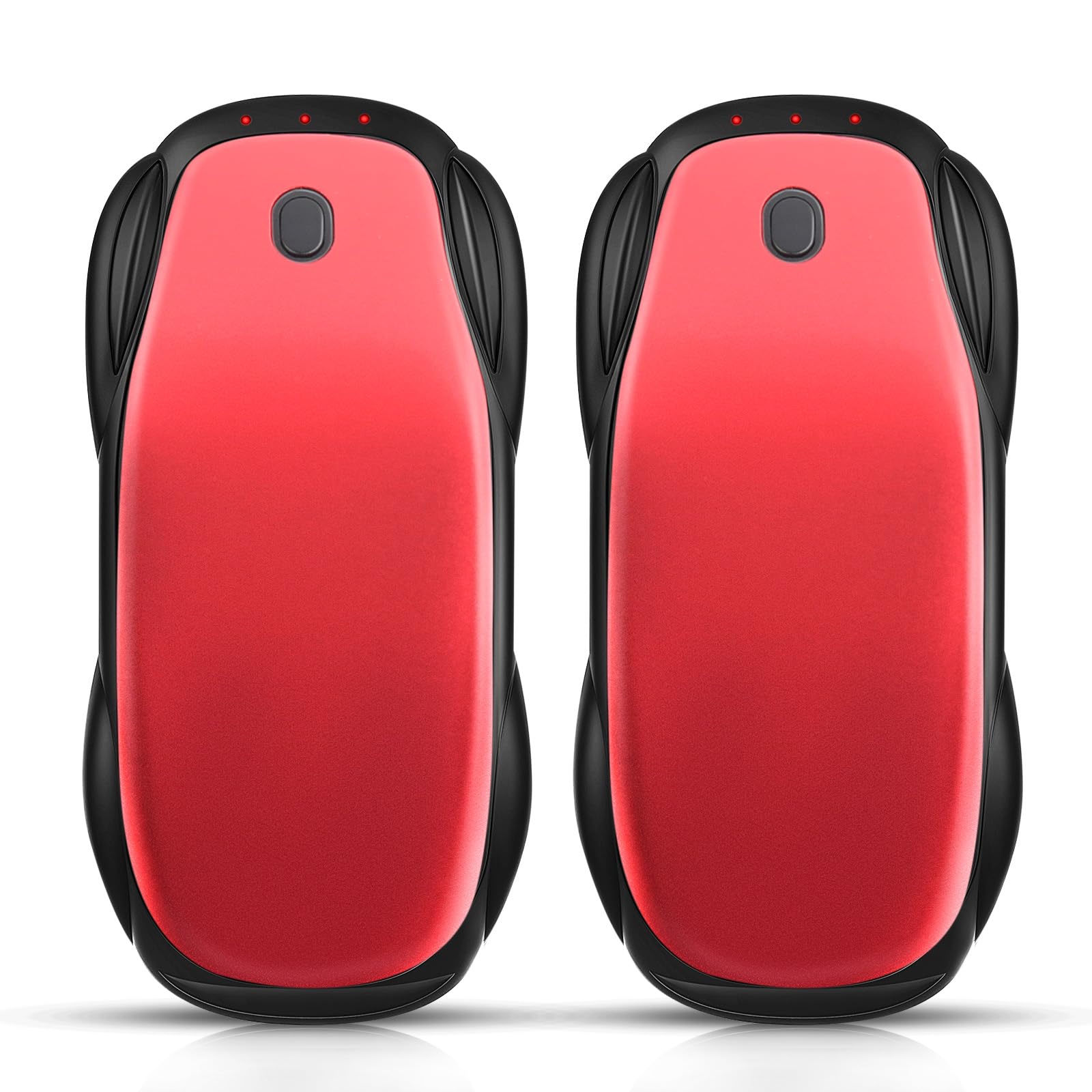 Hand Warmers Rechargeable 2 Pack, 6000mAH Hand Warmers, AI Smart Long Heating Electric Hand Warm, Portable Pocket Hand Heater, Fits for Outside, Camping, Hunting, Fishing, (Red)