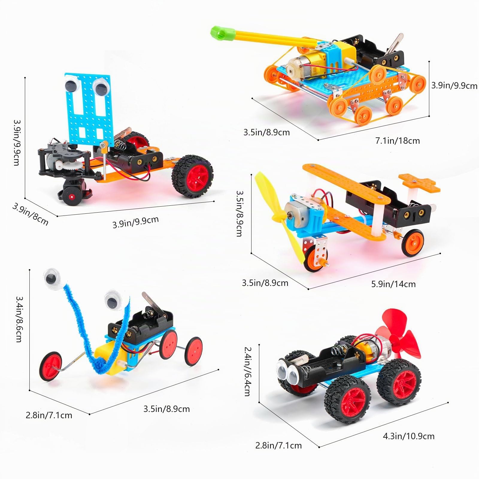 Kit di Costruzione Robot STEM per Bambini - Set di Artigianato per Esperimenti di Ingegneria con Motore e Utensili, Attività di Giocattoli Educativi per la Ricerca, Regali di Natale e