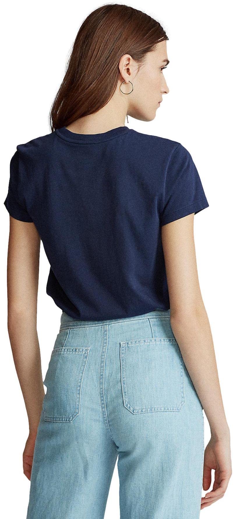 Polo Ralph Lauren Girocollo da Uomo, a Maniche Lunghe, Senza Colletto, vestibilità Classica con Logo
