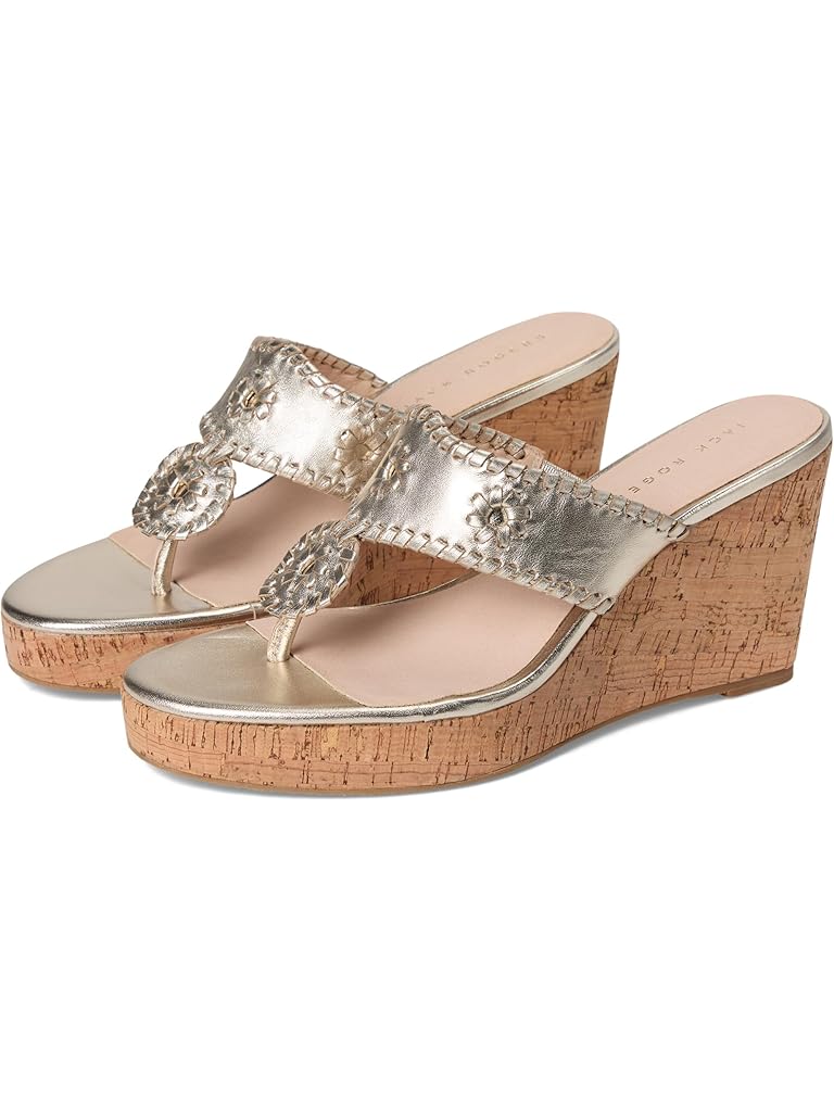 Silver Jack Rogers Jacks High Wedge