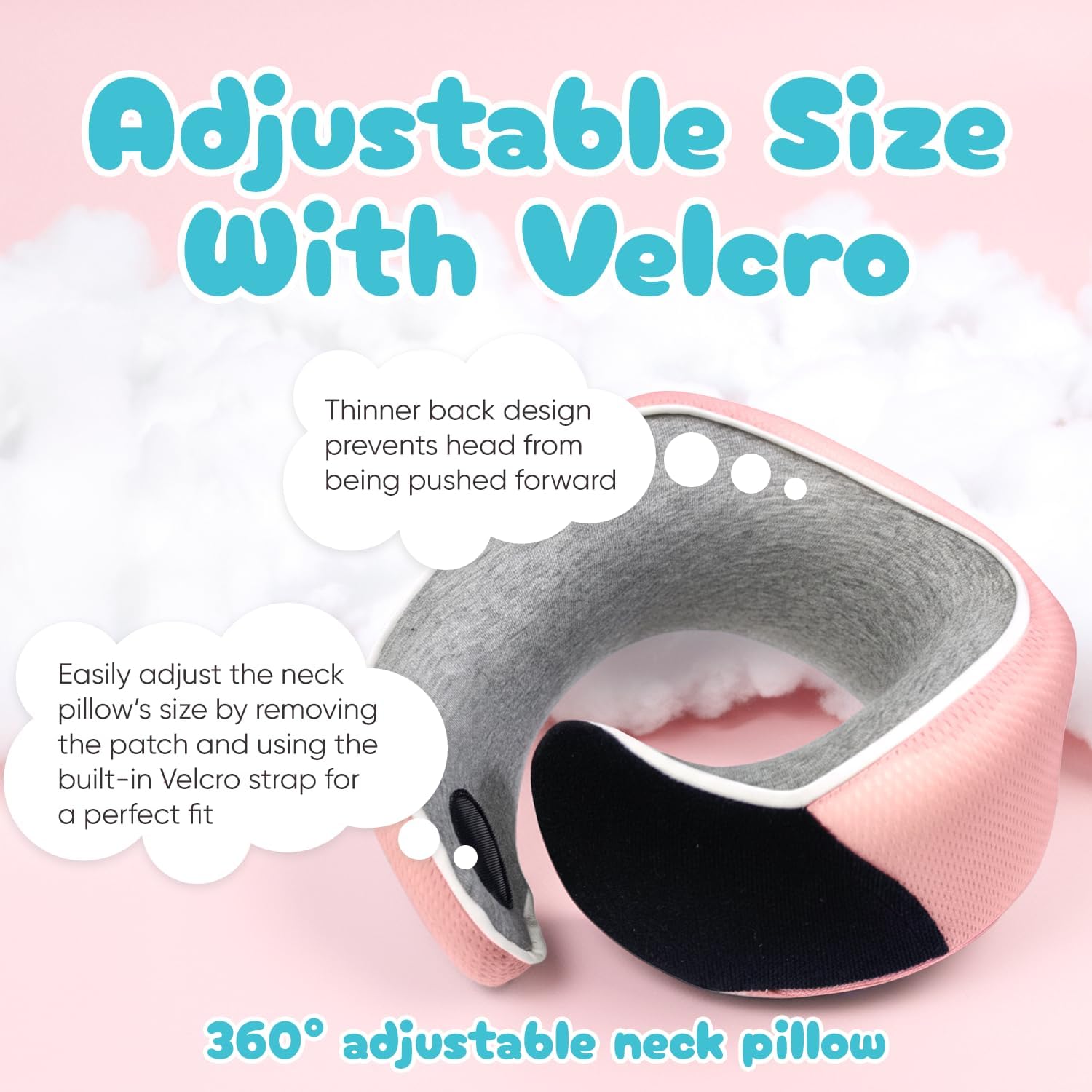Proglobe Junior Kids Travel Neck Pillow, Ages 4-12, Airplane Car Seat image 4