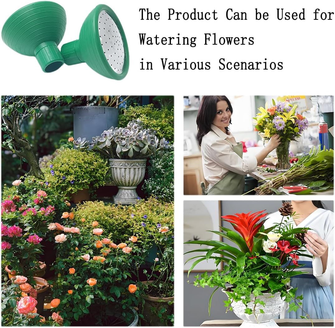 Watering Can Rose Head, Universal Water Sprinkler Sprayer,Garden Watering Can Replacement Nozzle for Watering Cans Garden Plants Indoor & Outdoor (Green-1Pcs) image 5