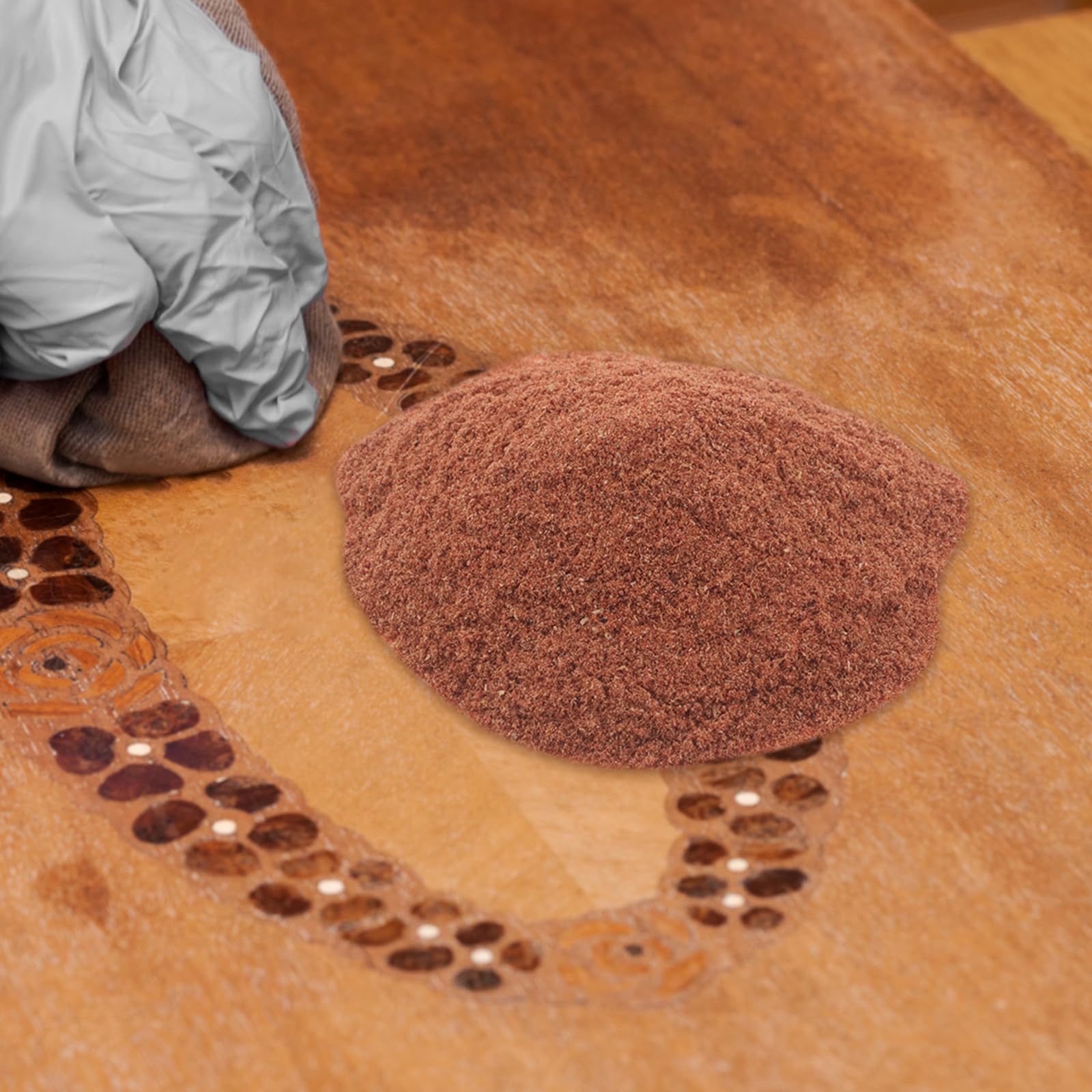Stucco Riparazione Legno Rosso 500g Trucioli per Mobili | Riempitivo per Fori e Crepe, Adatto a Sedie Lignee e Lavori Fai da Te, Verniciabile