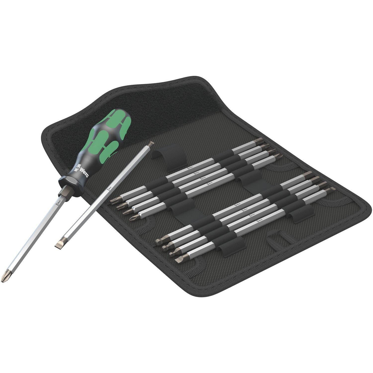 Wera 05002990001 88/1 Juego Vario, Juego de varillas intercambiables para destornillador, 11 piezas
