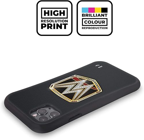 Miniatura 9 de Head Case Designs Funda híbrida con licencia oficial de WWE Estados Unidos Champion Title Belts compatible con Apple iPhone 11